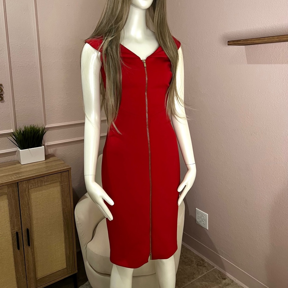 Red Calvin Klein Cocktail Dress